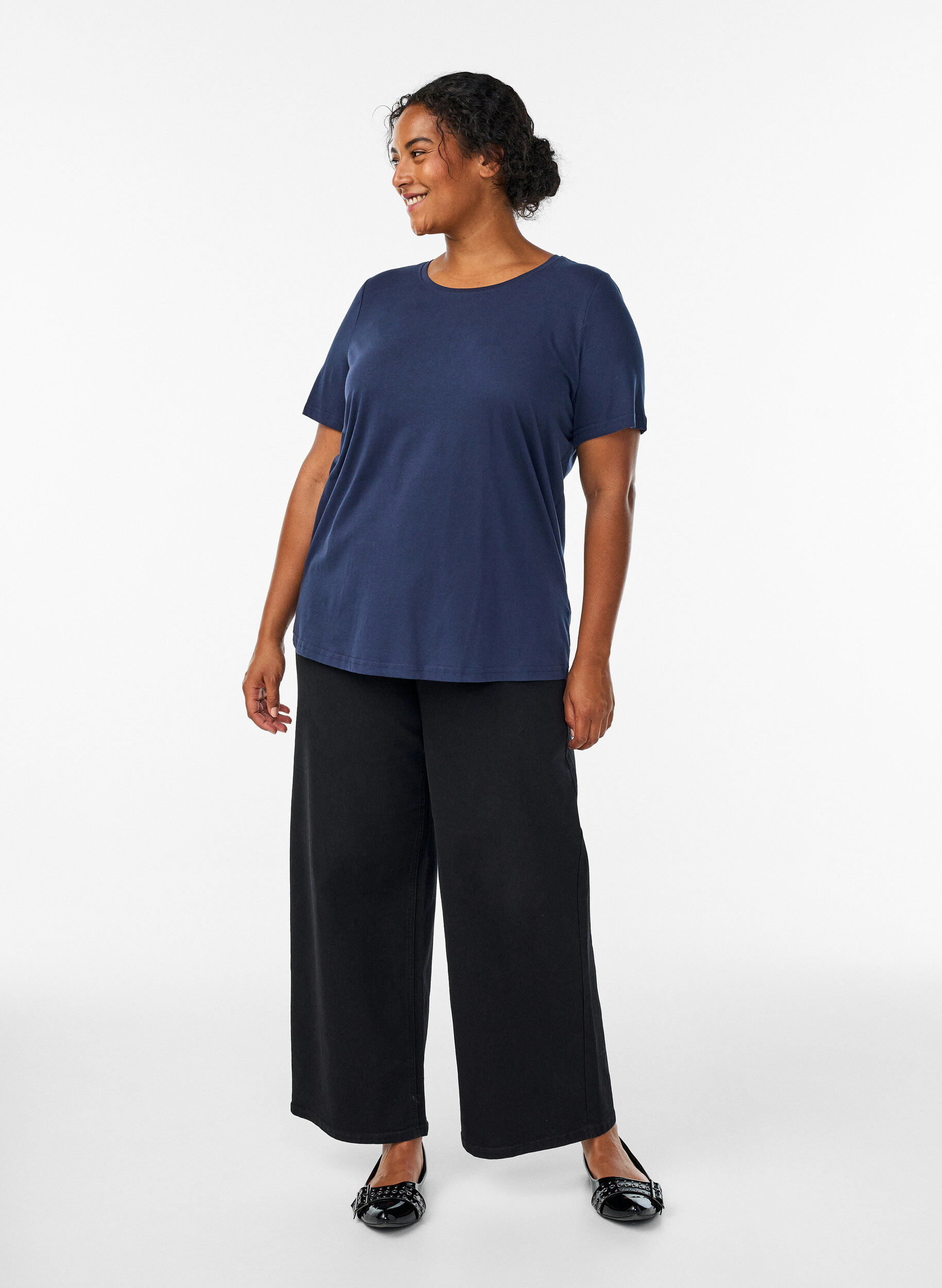ZizzifashionT-shirt with motif, Blue, Model image number 1