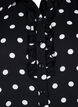 Dotted shirt with ruffles, Black W. White Dot, Packshot image number 2