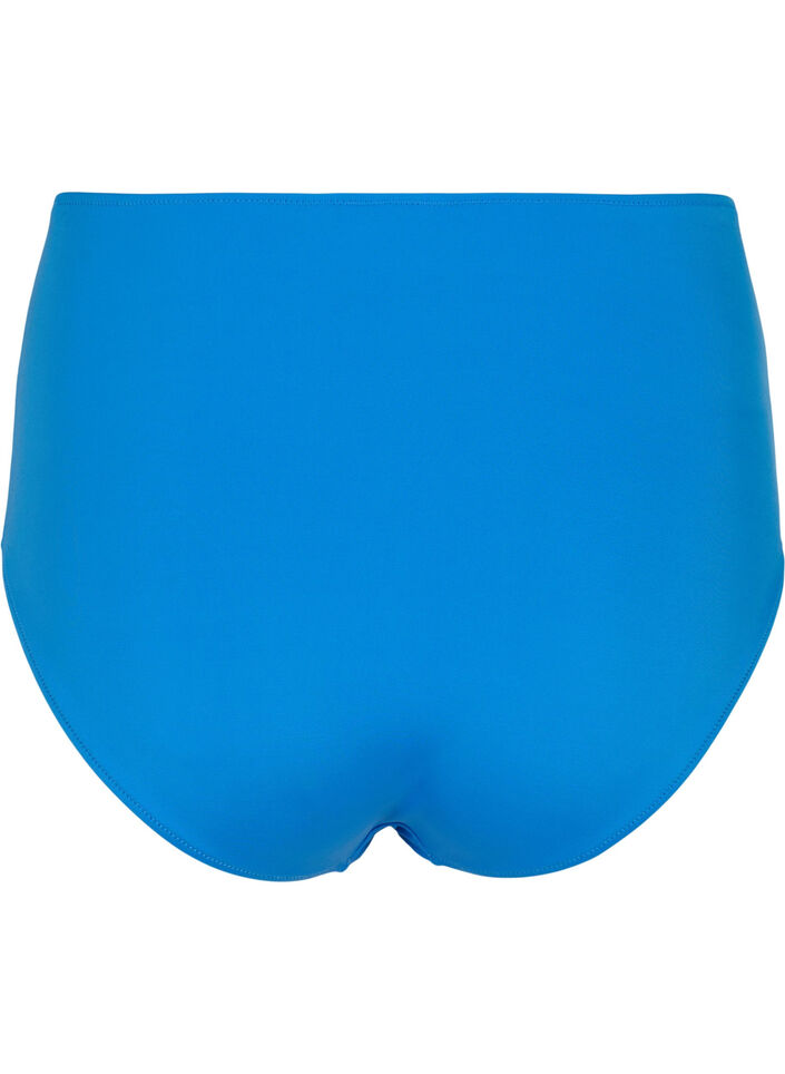 Bikini bottoms with high waist, Blue, Packshot image number 1