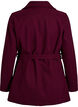 Short coat with a belt, Dark Bordeaux, Packshot image number 1