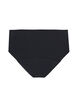 Period panties in cotton with high waist, Black, Packshot image number 1