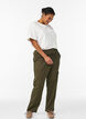 Loose cargo trousers in cotton, Green, Model image number 2