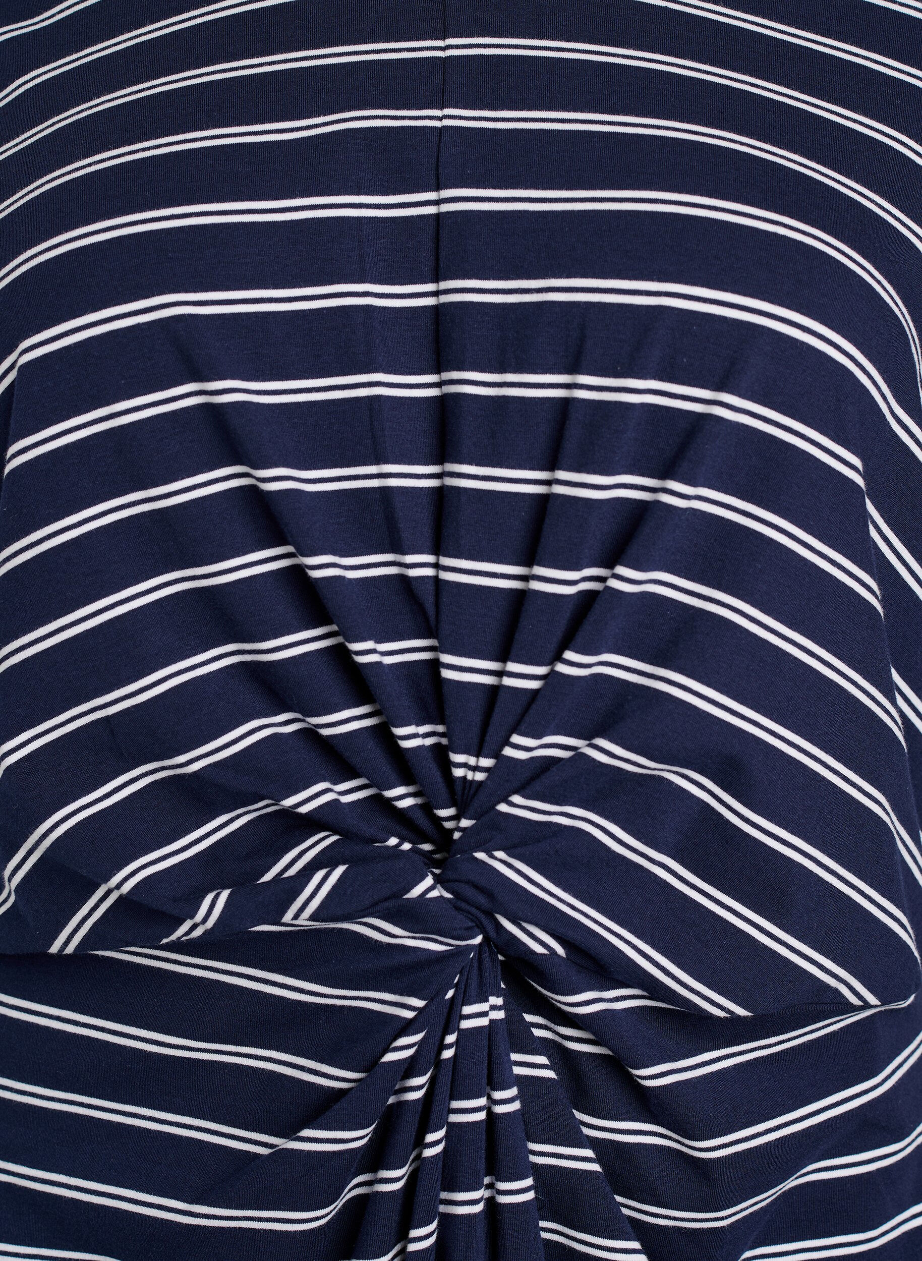 Zizzifashion Cotton dress with twist detail, Blue, Packshot image number 2
