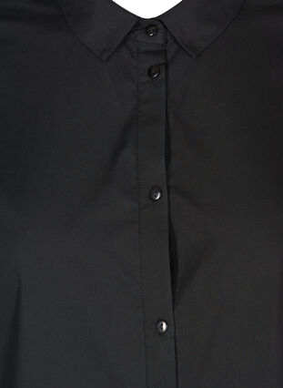 Cotton shirt dress, Black, Packshot image number 2