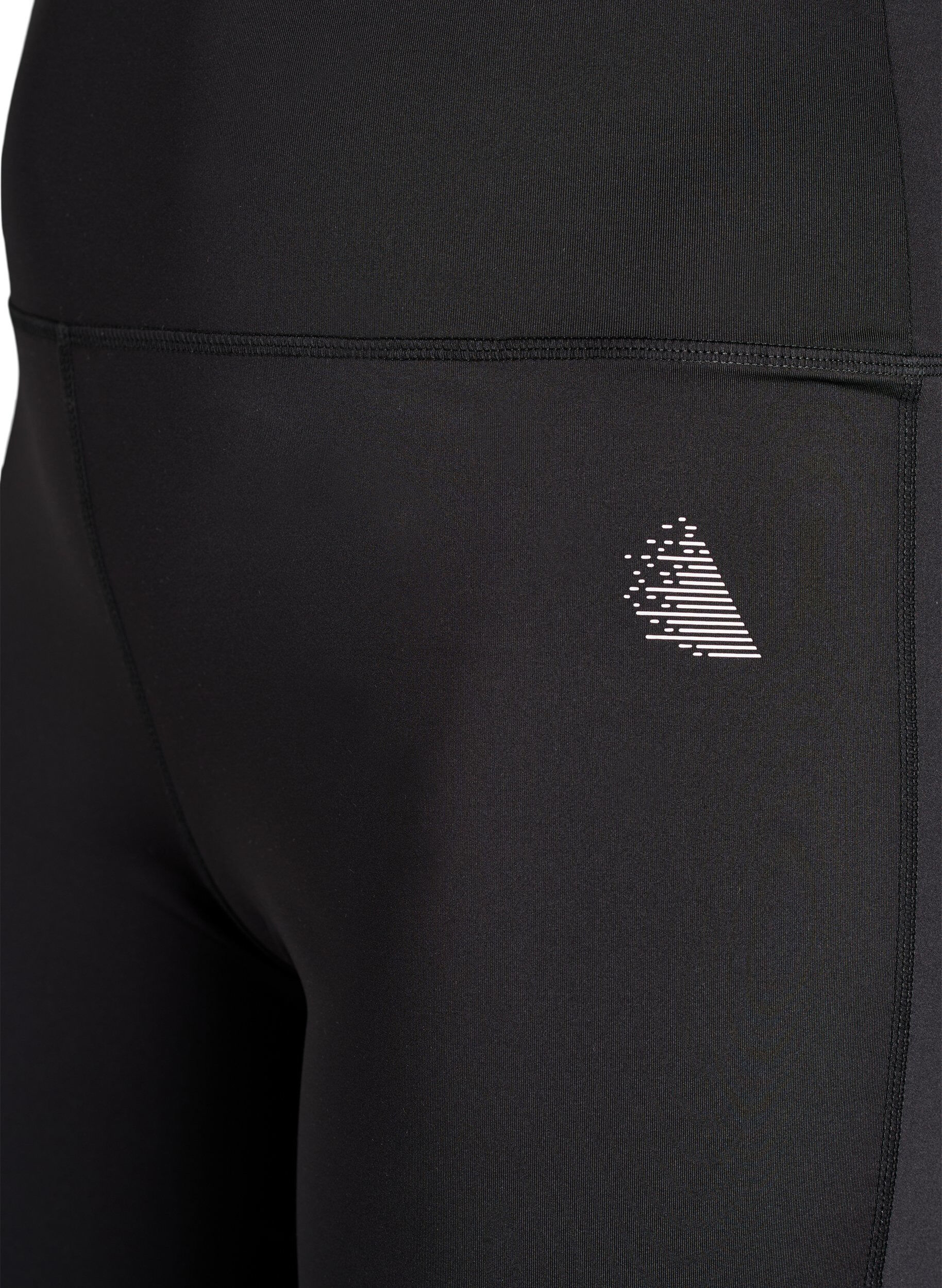 Zizzifashion Flared training trousers with high waist, Black, Packshot image number 2