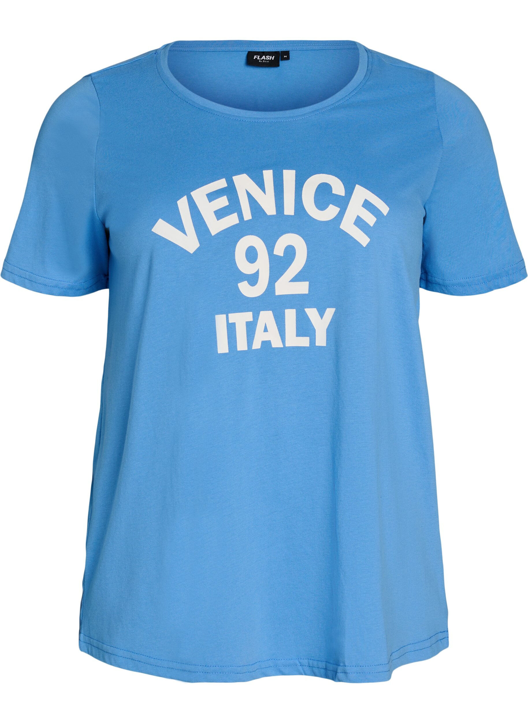 Zizzifashion T-shirt with motif, Blue, Packshot image number 0