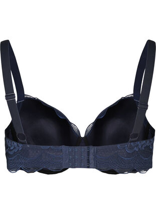 Lace Alma bra with underwiring, Navy Blazer, Packshot image number 1