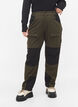 Water-repellent hiking trousers with pockets, Forest Night, Model image number 2