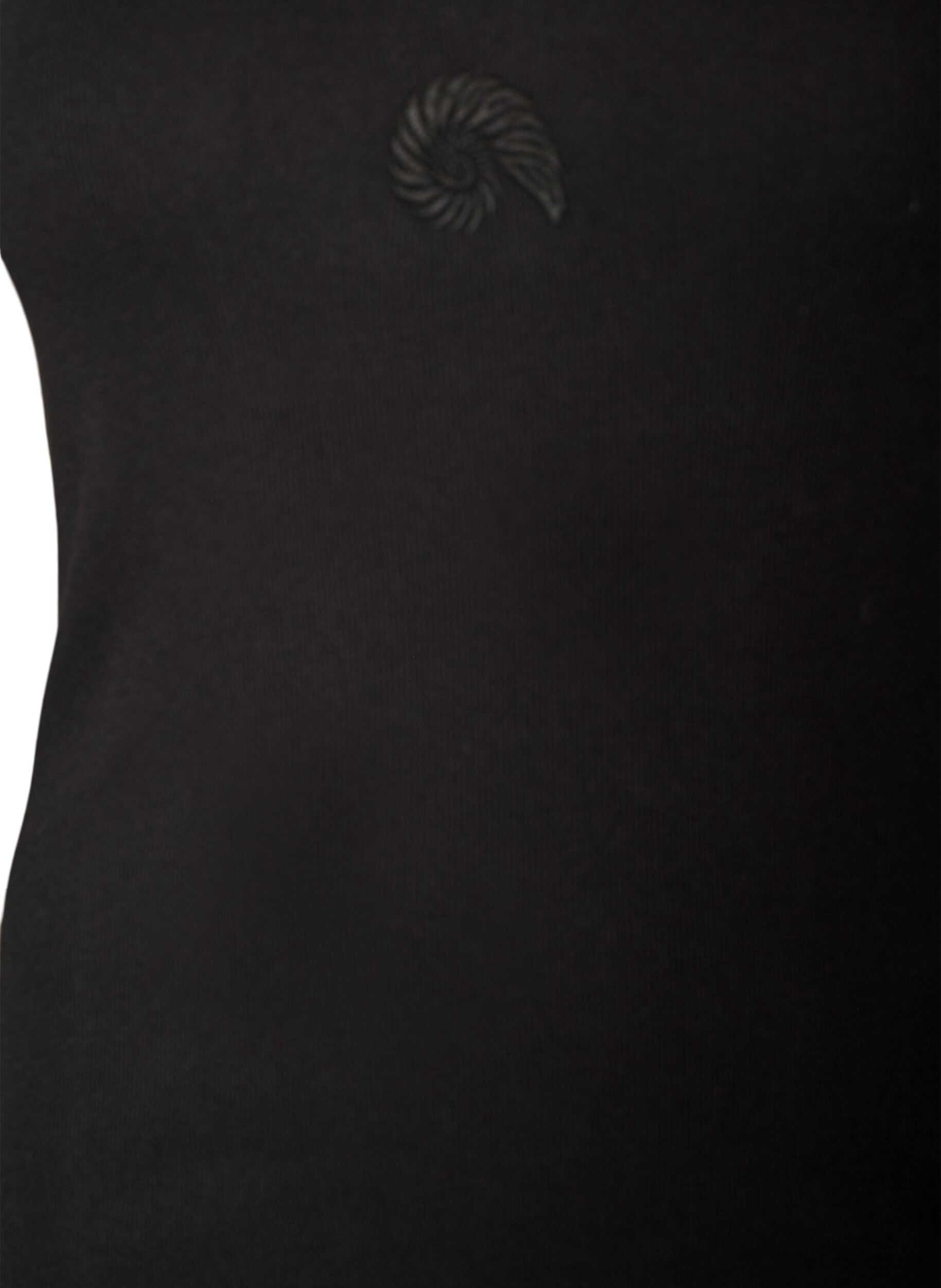 Zizzifashion Fitted top with motif, Black, Packshot image number 2