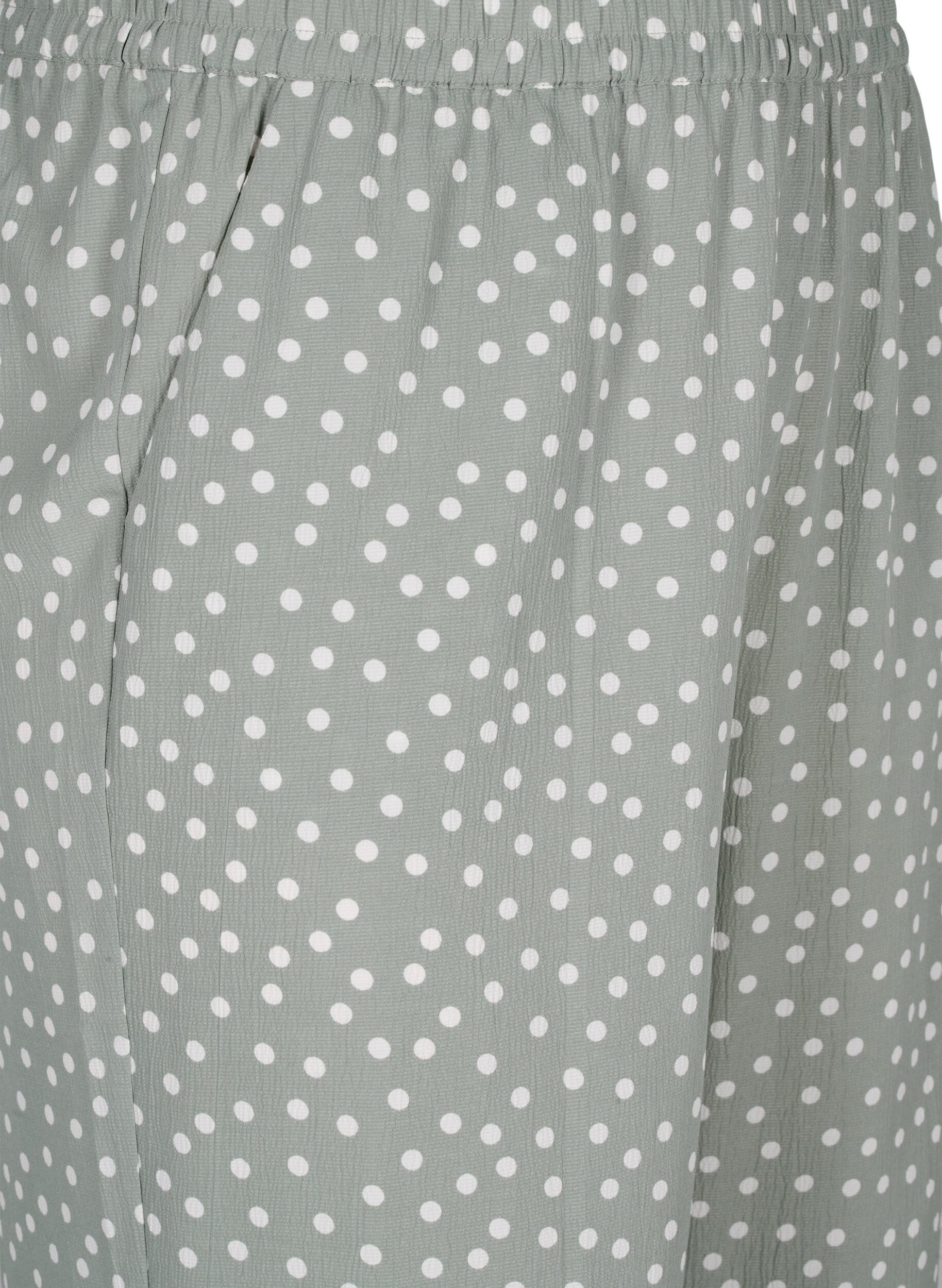 Zizzifashion FLASH - Pants with print and pockets, Iceberg Green Dot, Packshot image number 2
