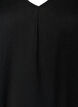 Midi dress with V-neck and texture, Black, Packshot image number 2