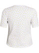 Cotton T-shirt with all-over print, White, Packshot image number 1