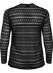 Lace blouse with long sleeves, Black, Packshot image number 1