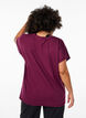 Loose training t-shirt with v-neck, Red, Model image number 2