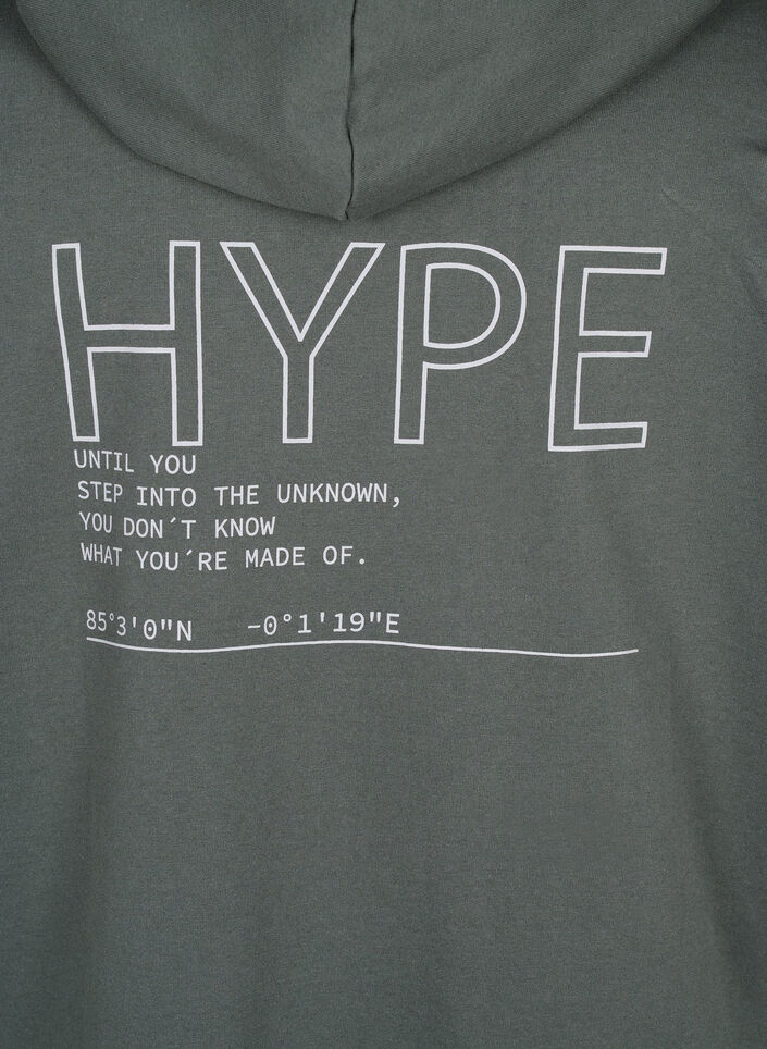 Hoodie with text print, Urban Chic, Packshot image number 3