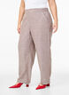 Loose trousers in linen and viscose, Brown, Model image number 2