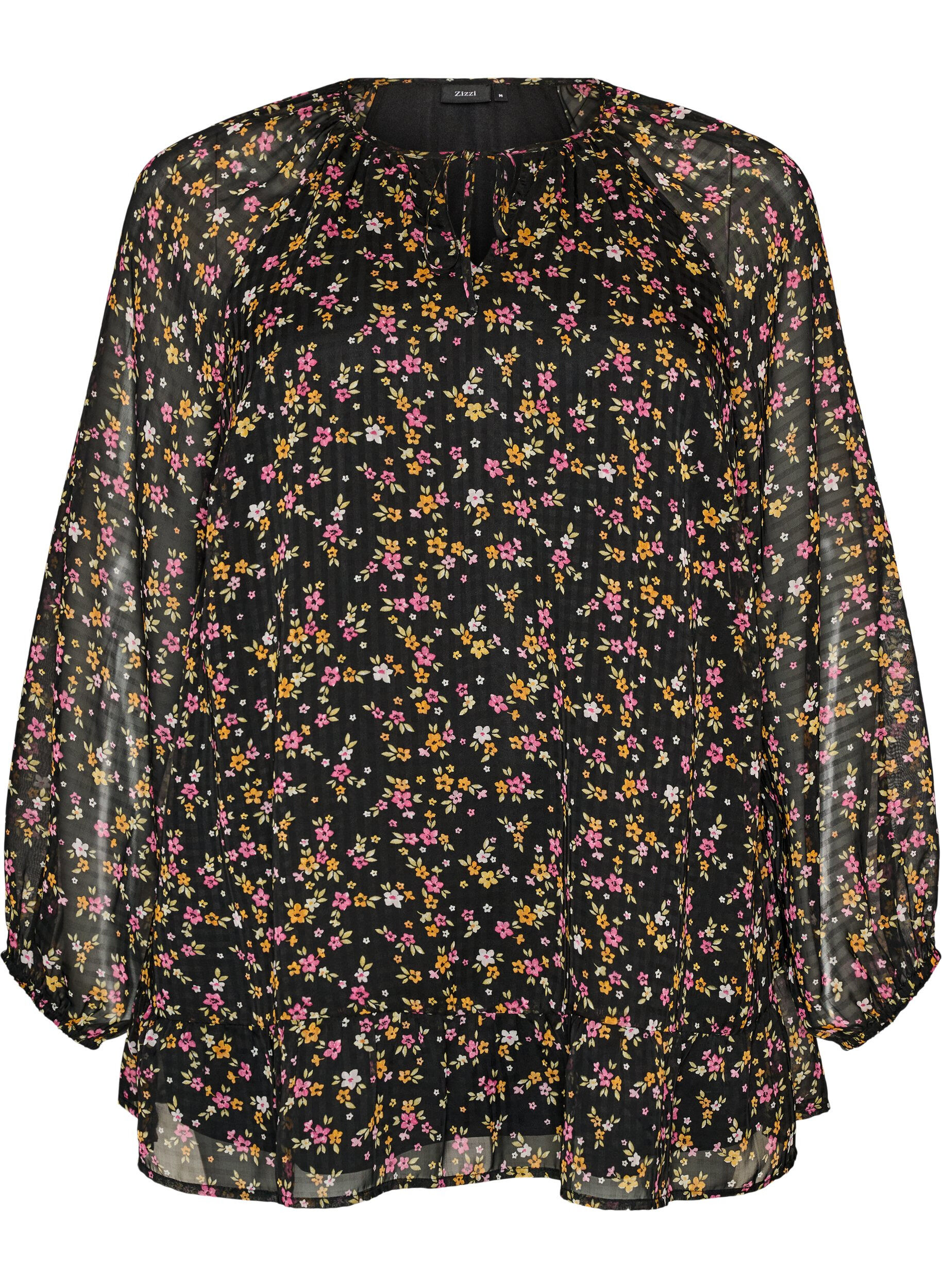 Floral print A-line tunic