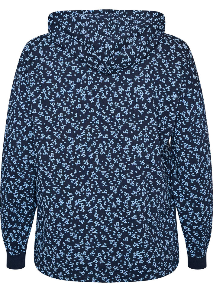 Hoodie with all-over print, Blue, Packshot image number 1