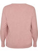 Knitted blouse with a round neck, Rose, Packshot image number 1