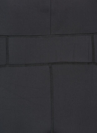 Cropped sports leggings, Black, Packshot image number 3