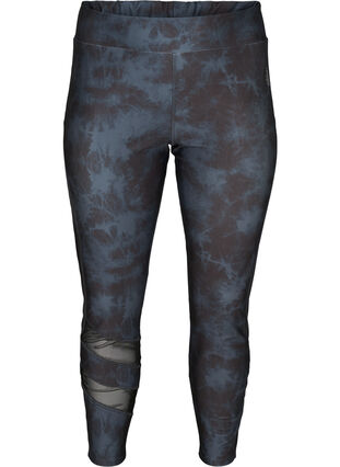Cropped workout leggings, Tie Dye Print, Packshot image number 0