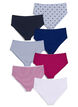 7-pack of panties with a regular waist, Blue, Packshot image number 1