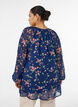 Floral print A-line tunic, Blue, Model image number 2