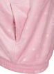 Velour cardigan with hood and pockets, Pink, Packshot image number 3