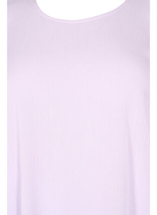 Plain-coloured blouse in 100% viscose, Orchid Bloom, Packshot image number 2