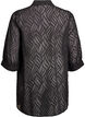 Chiffon tunic with textured pattern, Black, Packshot image number 1