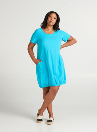 Dress with pockets, River Blue, Model image number 2