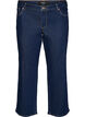 Cropped straight fit jeans with a regular waist, Blue, Packshot image number 0