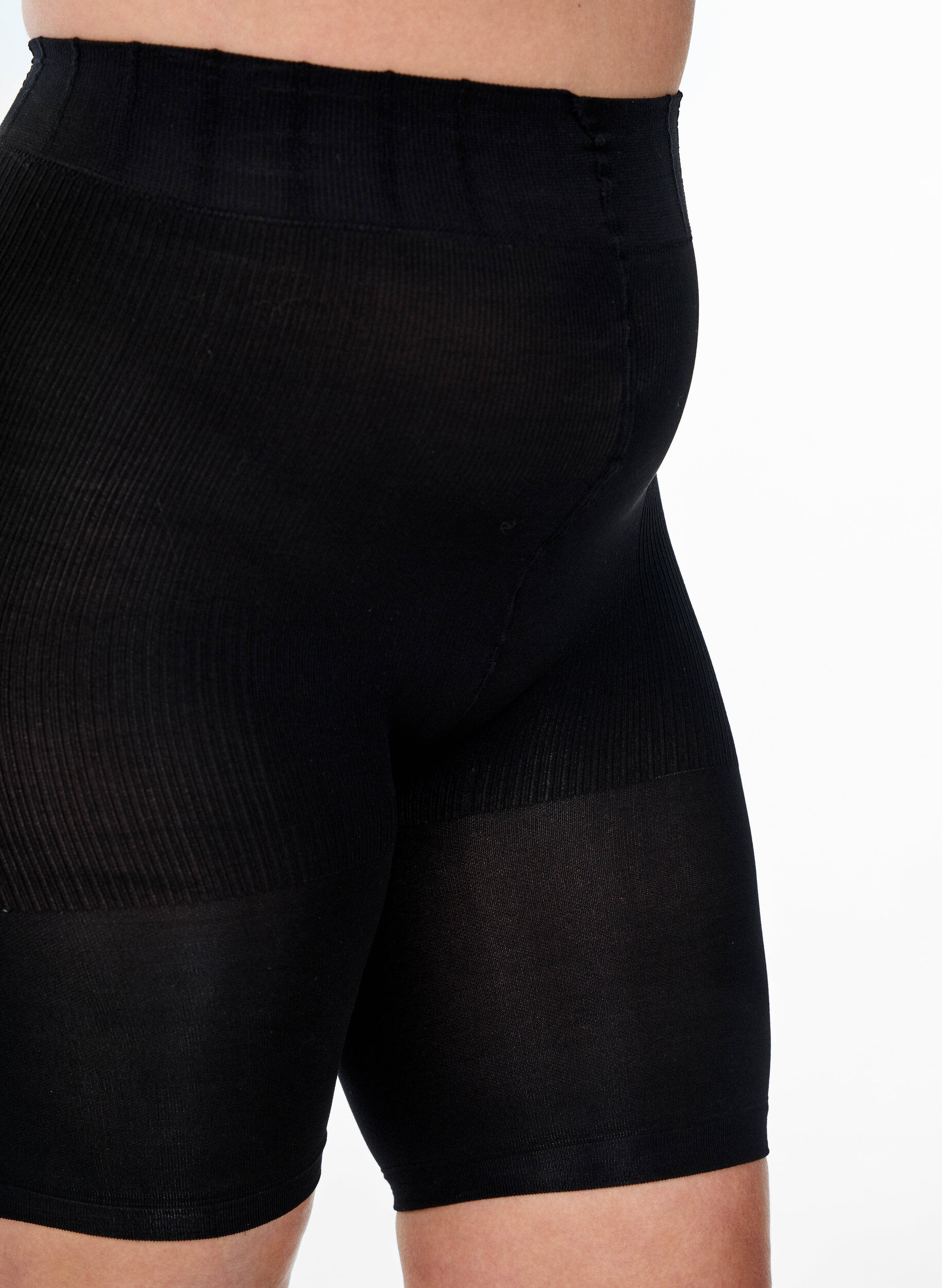 Zizzifashion 2-pack push-up shorts in 60 denier with shaping effect, Black, Packshot image number 2