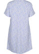 Short-sleeved dress with a V-neck, Blue, Packshot image number 1