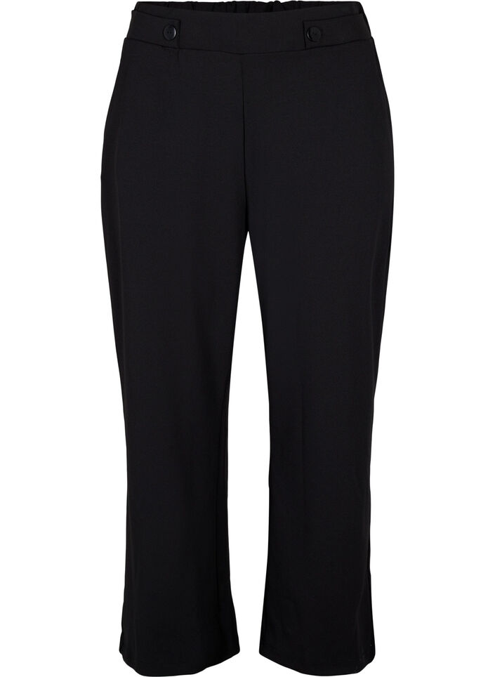 Loose trousers with pockets, Black, Packshot image number 0