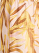 Viscose blouse with leaf print and ruffle details, Yellow, Packshot image number 3