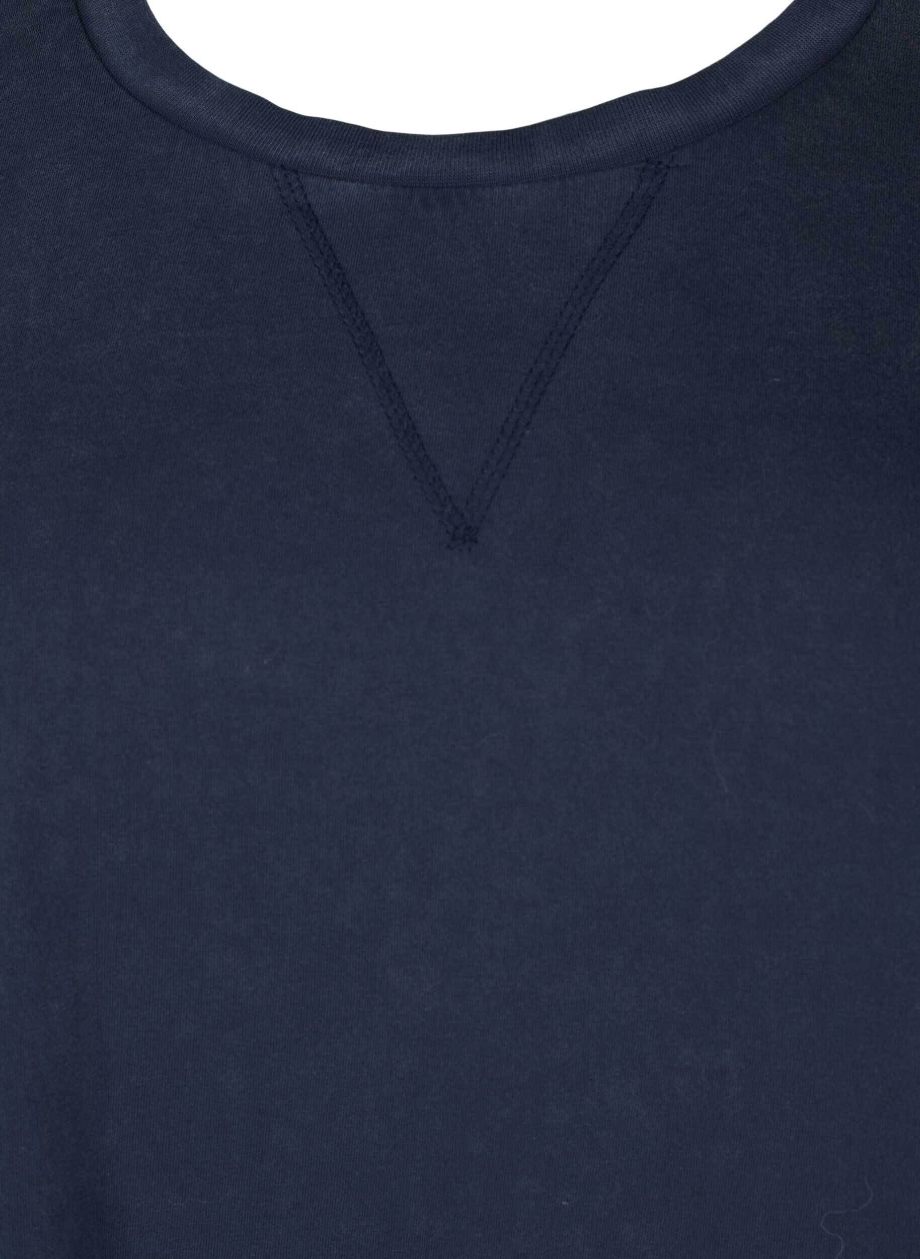 Zizzifashion Boxy T-shirt in organic cotton, Blue, Packshot image number 2