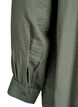 Viscose shirt with A-line shape, Green, Packshot image number 3