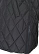 Mid-length quilted gilet with hood, Black, Packshot image number 3