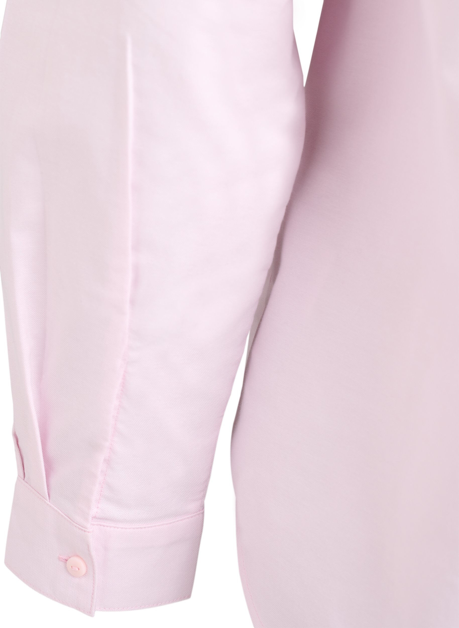Zizzifashion Long-sleeved cotton shirt, Pink, Packshot image number 3