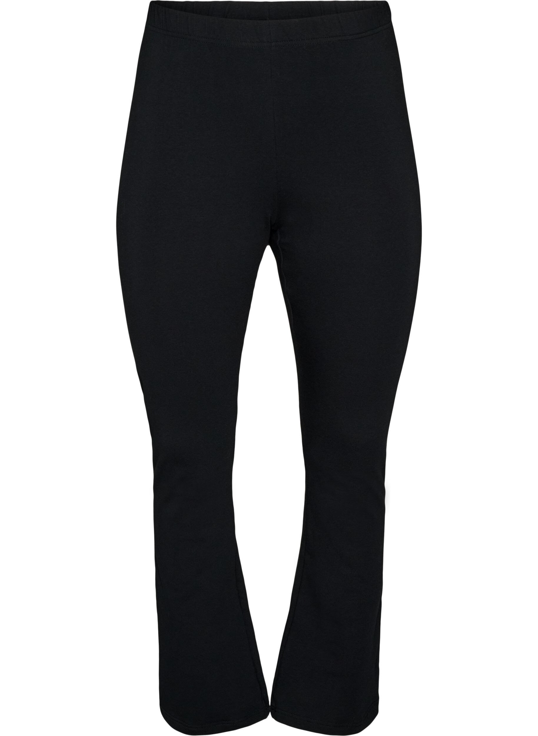 ZizzifashionFlared jersey trousers, Black, Packshot image number 0