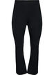 Flared jersey trousers, Black, Packshot image number 0