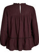 Blouse with embroidery and eyelet embroidery trim, Dark Bordeaux, Packshot image number 1