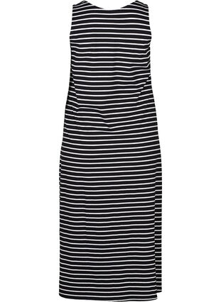 Dress, Black W. white stripe, Packshot image number 1