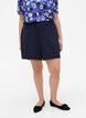 Loose shorts with pockets, Blue, Model image number 3