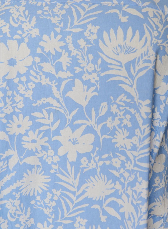 Short-sleeved cotton dress with print, Vanilla, Packshot image number 2