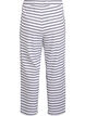 Loose night trousers with stripes, White, Packshot image number 1