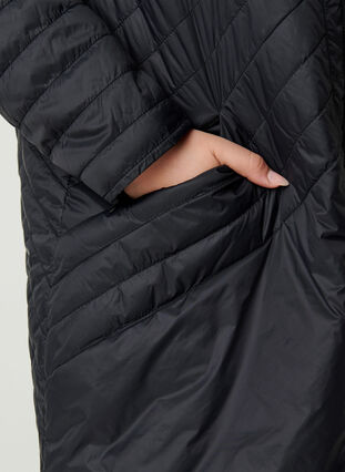 Quilted lightweight jacket, Black, Model image number 2
