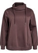 FLASH - Sweatshirt with high collar and pockets, Brown, Packshot image number 0