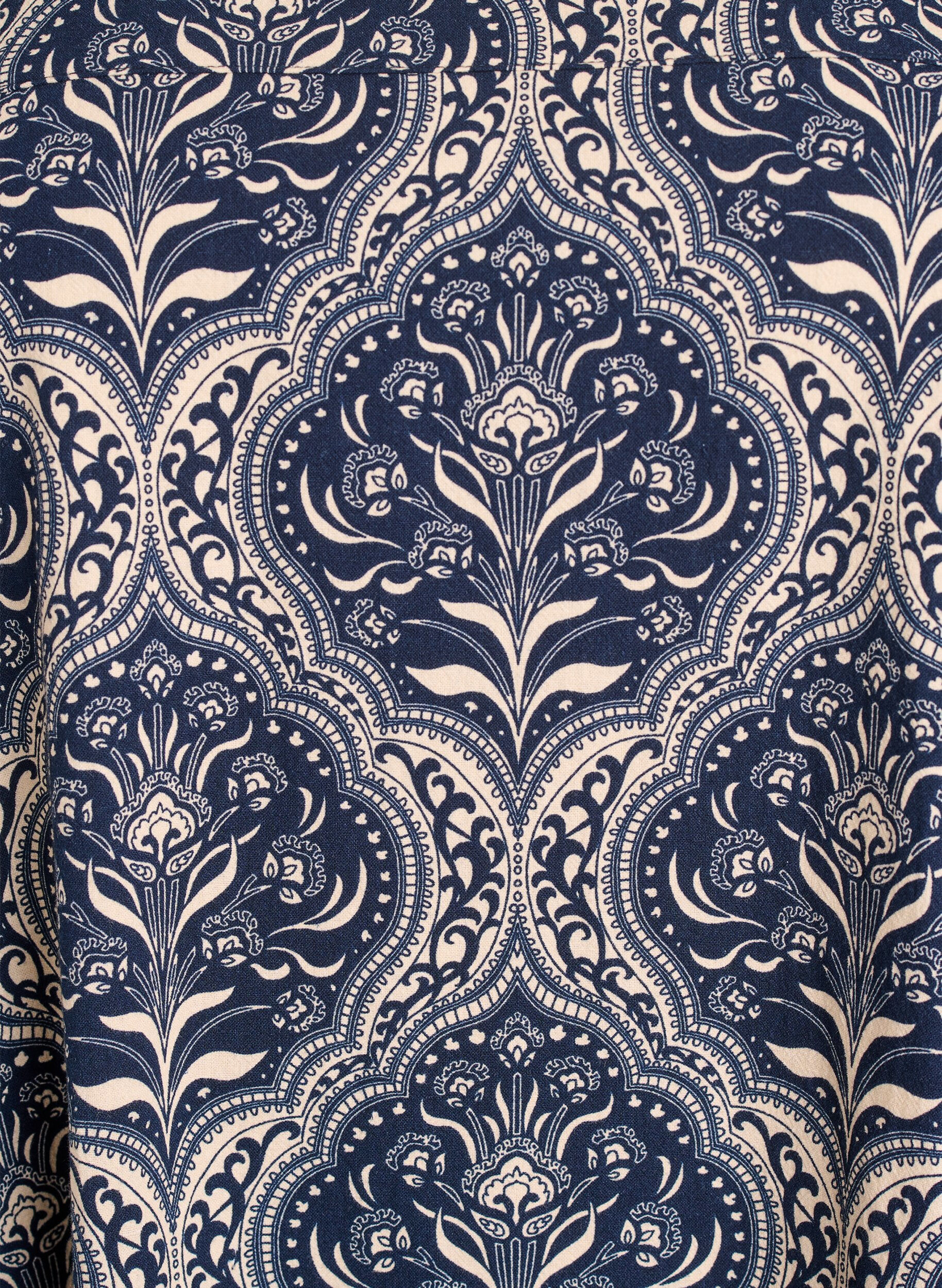 Zizzifashion Short-sleeved cotton dress with print, Blue, Packshot image number 2